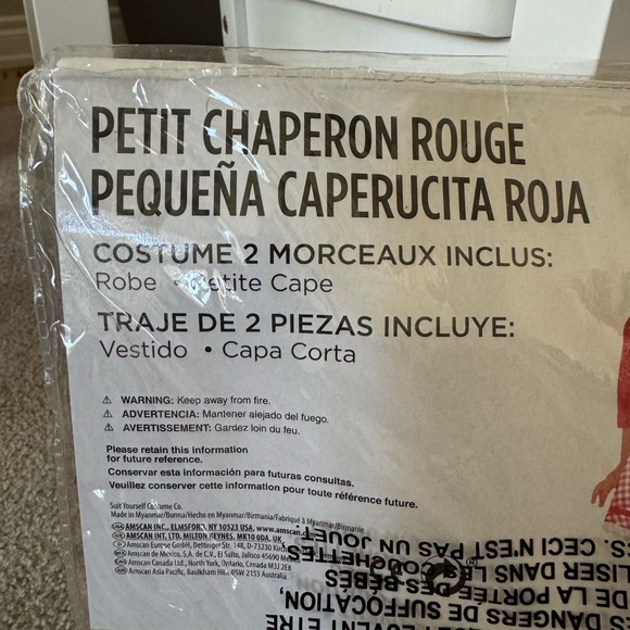 Little red riding hood - infant Halloween costume. Size 12-24 months - Picture 2 of 7